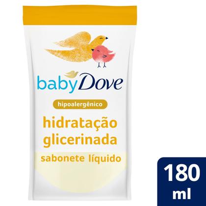 Imagem de Sabonete Líquido Dove Baby Hidratação Glicerinada da Cabeça aos Pés Refil 180ml