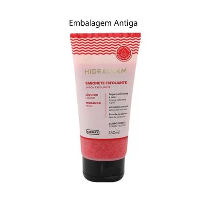 Imagem de Sabonete Líquido Esfoliante Hidraderm Morango 180ml - Farmax