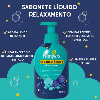 Imagem de Sabonete Líquido Infantil Pampers Relaxamento 200ml