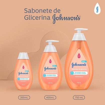 Imagem de Sabonete Líquido Johnson Baby Glicerina Cabeça aos Pés 400ml