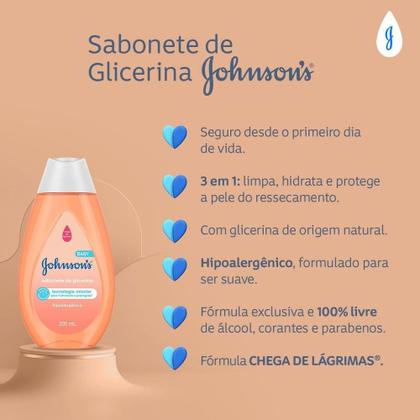 Imagem de Sabonete Líquido Johnson Baby Glicerina Cabeça aos Pés 400ml