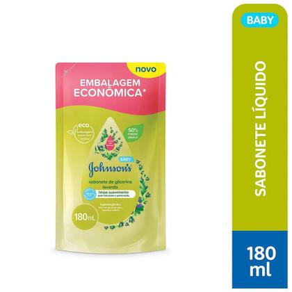 Imagem de Sabonete Líquido Johnsons Baby Glicerina Lavanda Refil 180ml