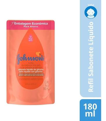 Imagem de Sabonete líquido Johnsons Baby Sabonete Líquido De Glicerina fragrância suave em líquido 180 ml