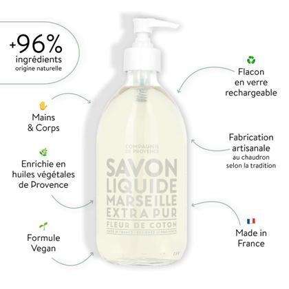 Imagem de Sabonete líquido La Compagnie de Provence Flor de Algodão 500ml