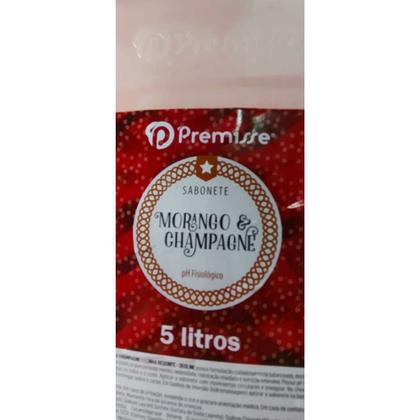 Imagem de Sabonete Líquido Morango e Champagne Mãos Rosto Corpo Premisse 5L