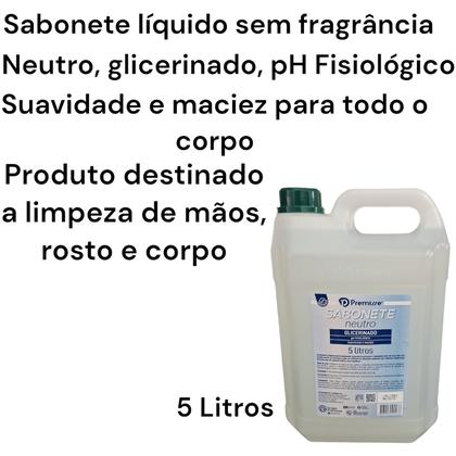 Imagem de Sabonete liquido neutro sem fragância glicerinado 5l