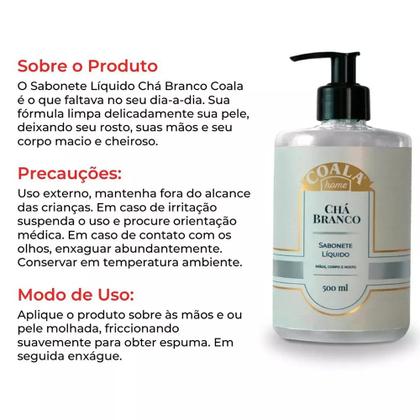 Imagem de Sabonete Liquído para Pele Chá Branco Coala 500ml