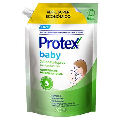 Imagem de Sabonete Líquido Protex Baby da Cabeça aos Pés de Glicerina Refil Super Econômico 800ml