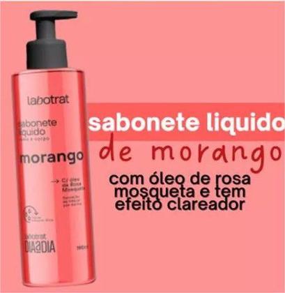 Imagem de Sabonete Líquido Rosto e Corpo Labotrat  Morango 190ml