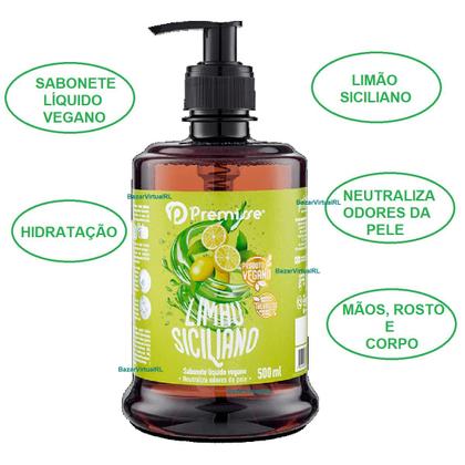Imagem de Sabonete Líquido Vegano Limão Siciliano Eco Hidratante Vegano 500ml