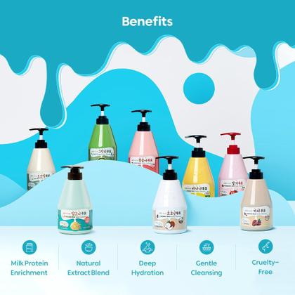 Imagem de Sabonete líquido WELCOS KWAILNARA com extrato de banana 560mL