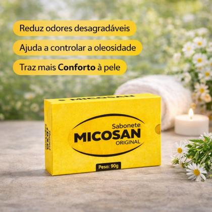 Imagem de Sabonete Micosan Original 90g  Antisséptico, Refrescante e Clareador de Manchas