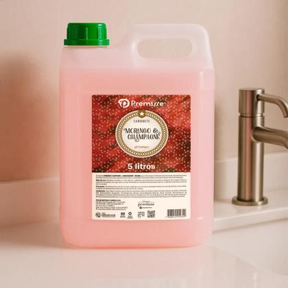 Imagem de Sabonete Premisse 5 Litros Flores E Aromas Neutro Para Mãos Fragrancia Morango Com Champagne