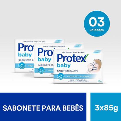 Imagem de Sabonete Protex Baby Proteção Delicada 3 unidades