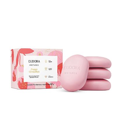 Imagem de Sabonete Vegetal em Barra Perfumado Instance Frutas Vermelhas 4x80g
