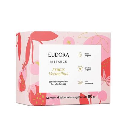Imagem de Sabonete Vegetal em Barra Perfumado Instance Frutas Vermelhas 4x80g