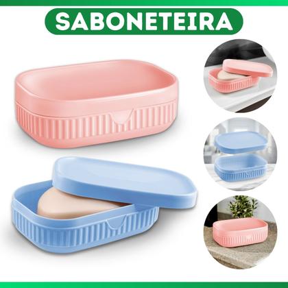 Imagem de Saboneteira Banheira Porta Sabonete Sabão Infantil Baby Bear Menino Menina Infantil Rosa Azul