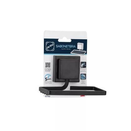Imagem de Saboneteira Banheiro Porta Sabonete Aço Inox Preto Arthi 3m