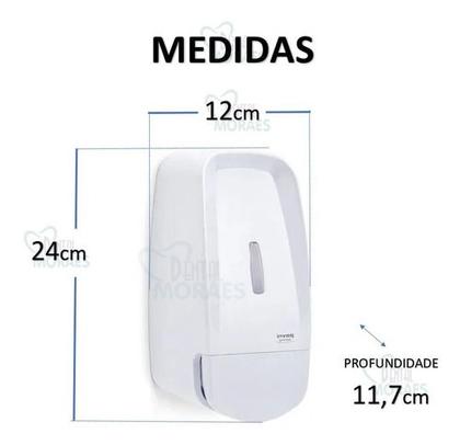 Imagem de Saboneteira C/ Reservatório 800ml Alcool Gel Invoq Dispenser