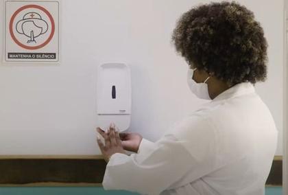 Imagem de Saboneteira C/ Reservatório 800ml Alcool Gel Invoq Dispenser
