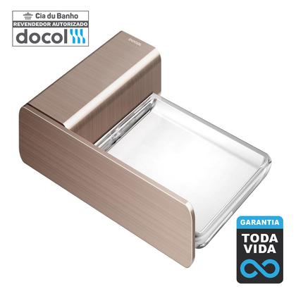 Imagem de Saboneteira Docol Flat Cobre Escovado Docol 01013869