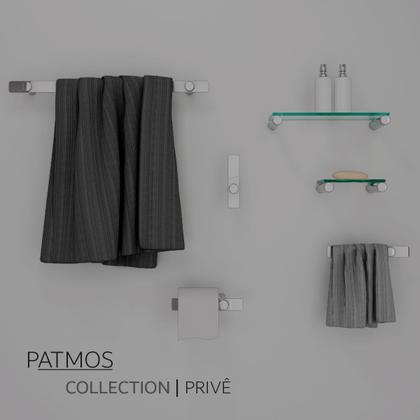 Imagem de Saboneteira Modelo Patmos Aço Inox Escovado Grego Metal