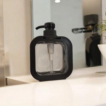 Imagem de Saboneteira p/Sabonete Liquido 300ml Loção, Creme Preto