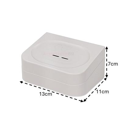 Imagem de Saboneteira Porta Sabonete de Parede Com Adesivo Bege - Eleve SPE100BGF Ou