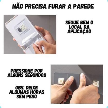 Imagem de Saboneteira Suporte Porta Sabonete Com Fixação Em Adesivo