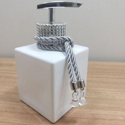 Imagem de Saboneteria Dispenser Para Sabonete Líquido Porta Escovas De Dentes Pincel Make Luxo