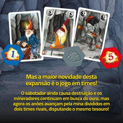 Imagem de Saboteur 2 Expansão Jogo de Cartas Estratégia Blefe e Ação