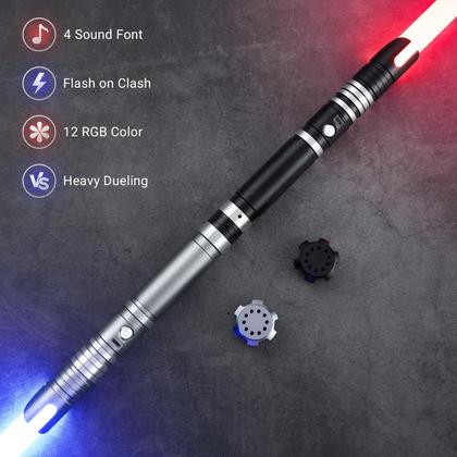Imagem de Sabres de Luz DAMIENSABER 2 Unidades RGB 12 Cores Cabo de Metal