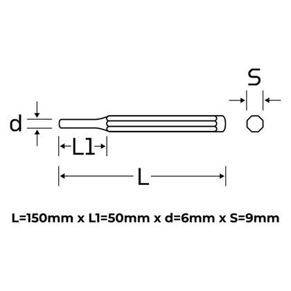 Imagem de Saca Pino Paralelo 6mm Gedore Red 3369987