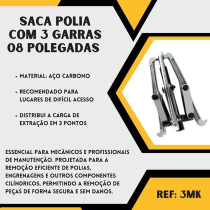 Imagem de Saca Polia com 3 Garras 08 Polegadas - Eda