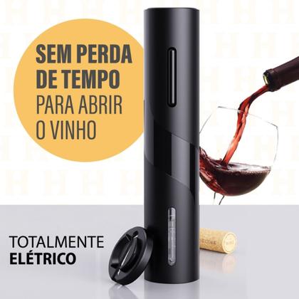 Imagem de Saca Rolhas Abridor De Vinho Automático Elétrico Dupla Rotação Kit 4 em 1 Profissional Sommelier