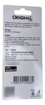 Imagem de Saca Rolhas Abridor Garrafa Vinho Reforçado Inox 2 Estagios