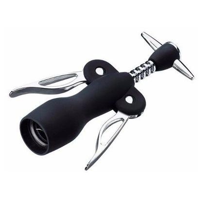 Imagem de Saca rolhas de metal abridor de vinhos luxo 18 cm