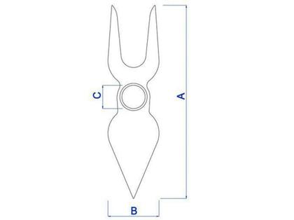 Imagem de Sacho 2 Pontas 29 mm sem Cabo  - Tramontina 77804001