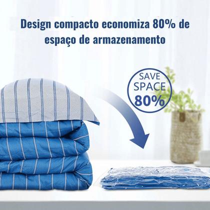 Imagem de Saco A Vácuo Organizador Roupa Edredom Cobertor 70x110