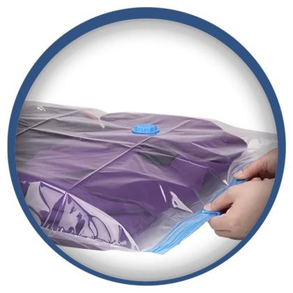 Imagem de Saco a Vácuo para Roupas Toalhas e Cobertores 70cm x 100cm G
