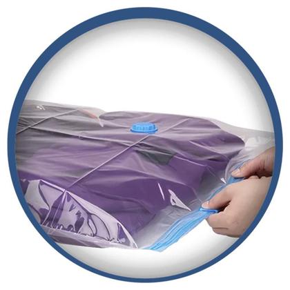 Imagem de Saco A Vácuo Para Roupas Toalhas E Cobertores 70Cm X 100Cm G