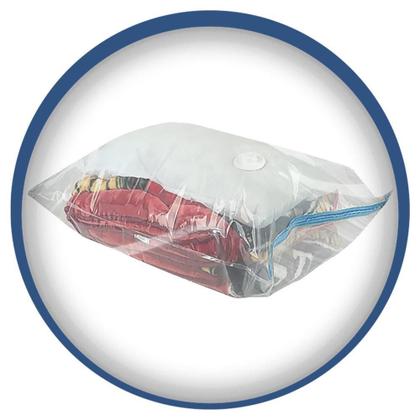 Imagem de Saco A Vácuo Para Roupas Toalhas E Cobertores 70Cm X 100Cm G