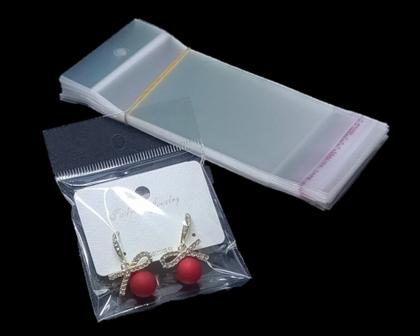 Imagem de Saco Adesivado Plástico Transp. Com Solapa 10X25 C/ 500un.