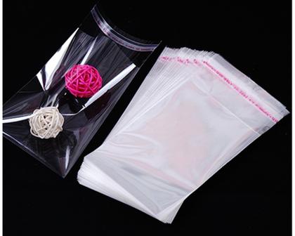 Imagem de Saco Adesivado Saquinho Plástico Transparente 28x15 100 Uni