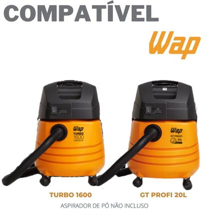 Imagem de Saco Aspirador Pó Wap Gt Profi 20 Descartavel - Kit C/09 Refil Compatível Coletor Resistente