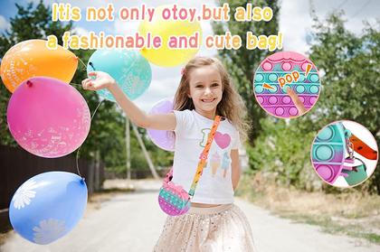 Imagem de Saco de bolsa para meninas, push bubble popping pops seu sensor