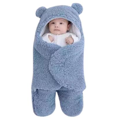 Imagem de Saco de Dormir Bebê Ursinho Com Sherpa Inverno Menina e Menino Charutinho Enrolar Várias Cores - 020