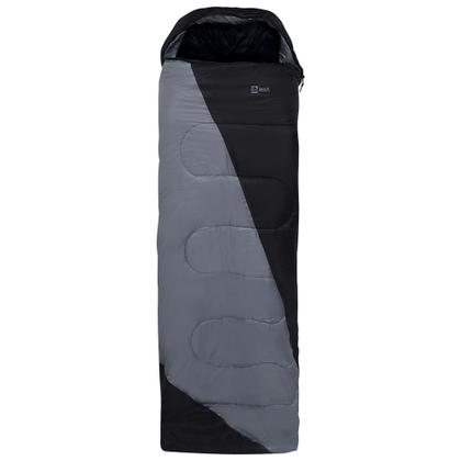 Imagem de Saco de Dormir Casal Max 2 em 1 Camping Preto e Cinza Bel