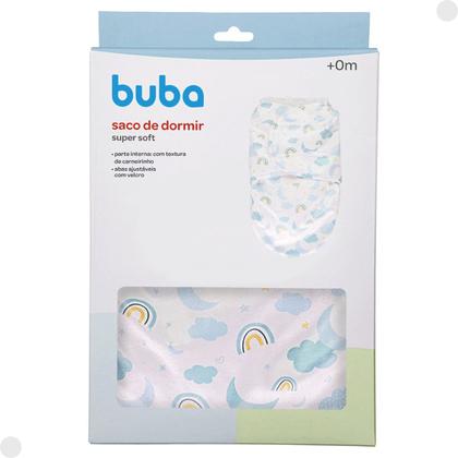 Imagem de Saco de Dormir Infantil P/ Bebês Soft C/ Estampa Azul 18801 - Buba