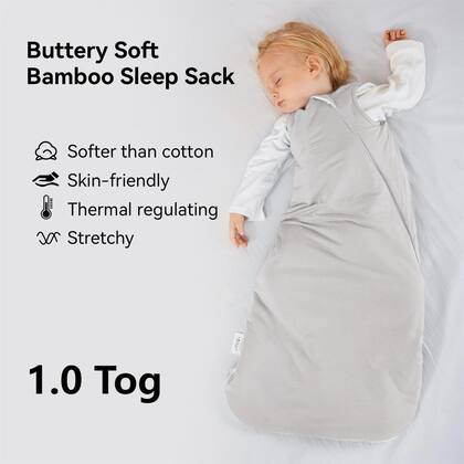 Imagem de Saco de dormir para bebês BubblePanda 24-36 meses 1.0 Tog Bamboo